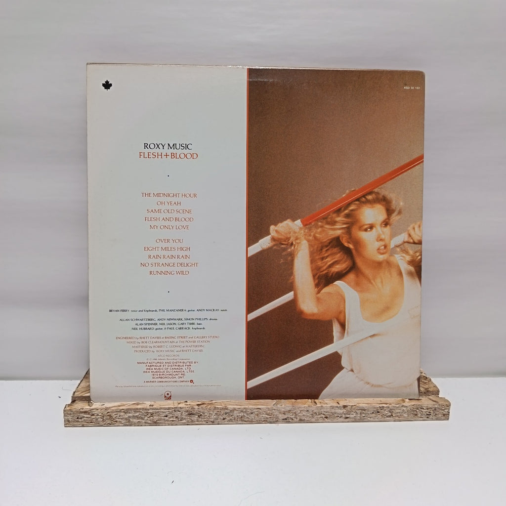 Roxy Music flesh + blood vinyl record VG+/VG+ XSD 32-102