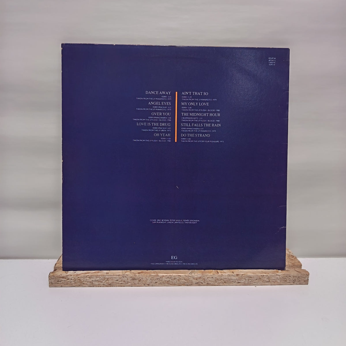 Roxy Music the atlantic years vinyl record VG+/VG EGLP 54