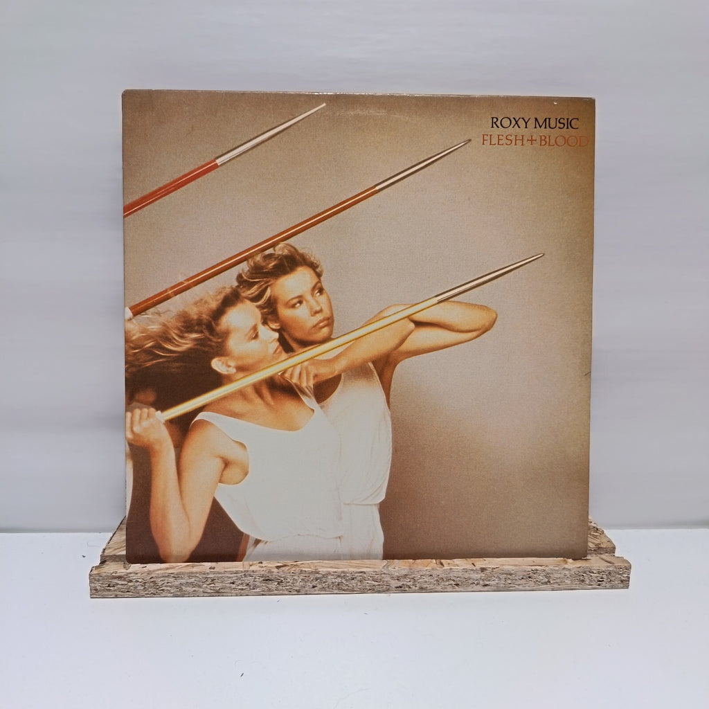 Roxy Music flesh + blood vinyl record VG+/VG+ XSD 32-102