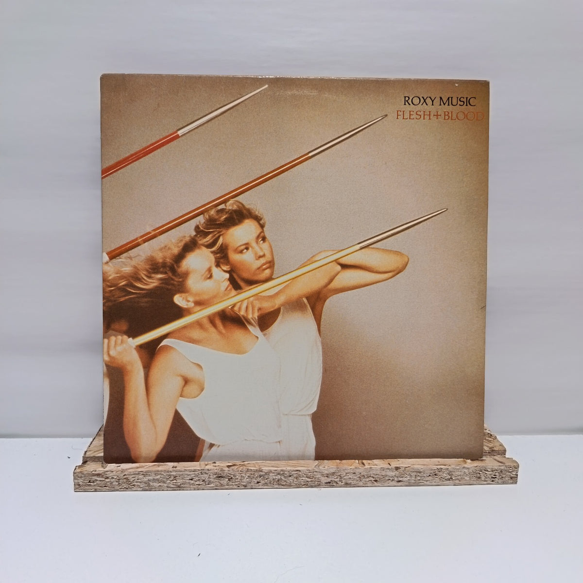 Roxy Music flesh + blood vinyl record VG+/VG+ XSD 32-102