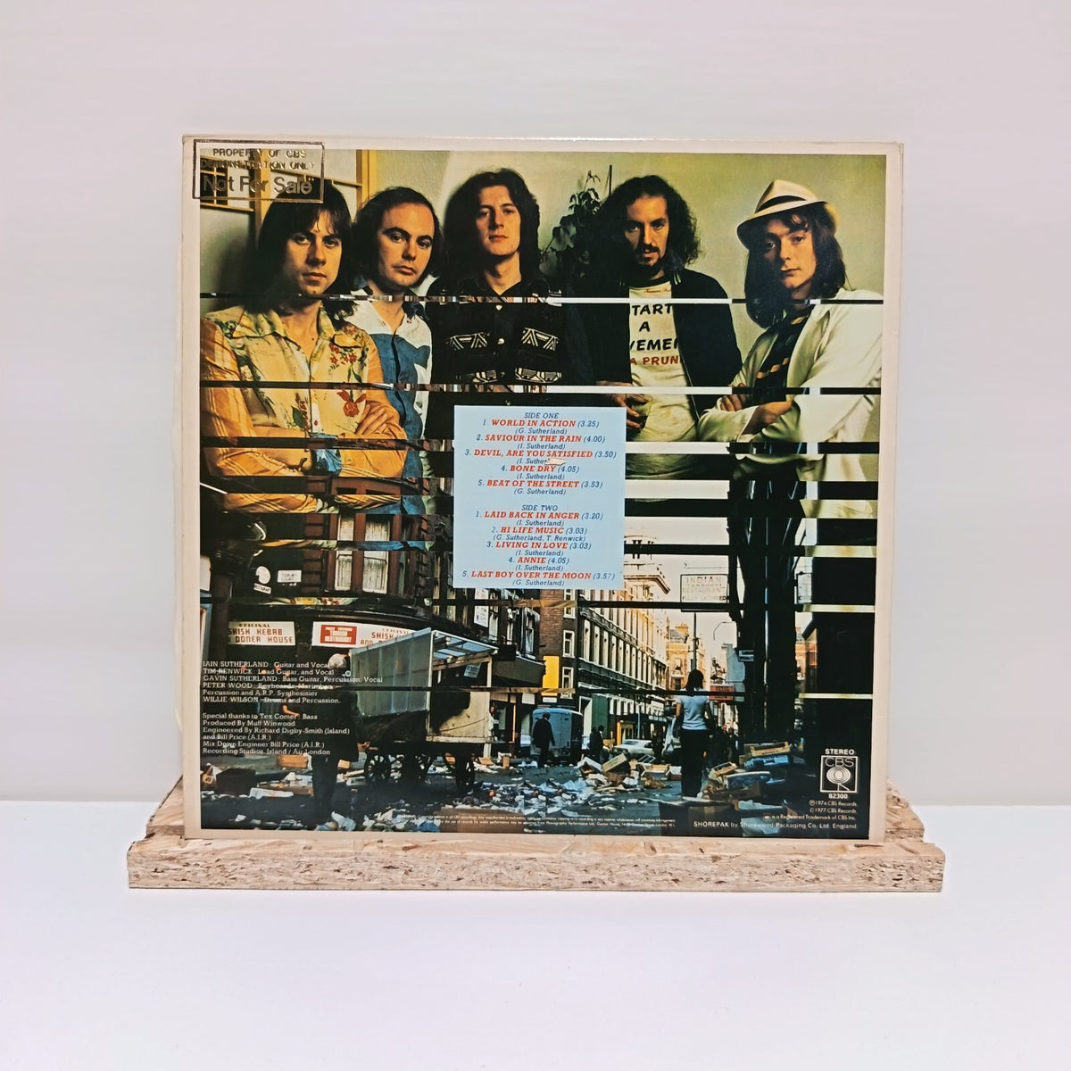 Sutherland brothers & quiver beat of the street vinyl record VG+/VG+ CBS 82300