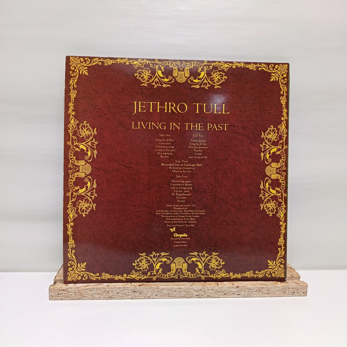 Jethro Tull living in the past double vinyl record EX/EX CJT 1