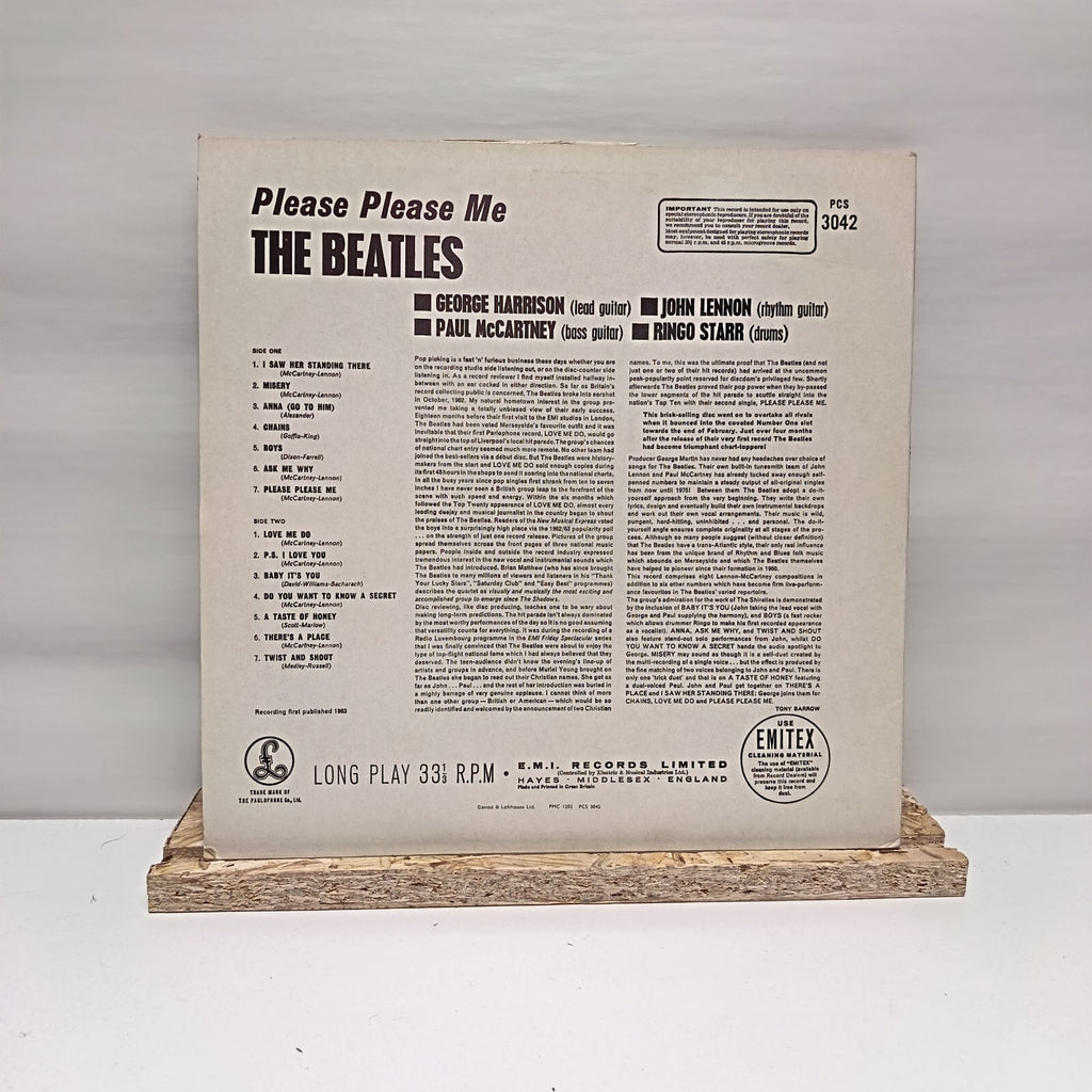 The Beatles please please me vinyl record VG+/VG PCS 3042