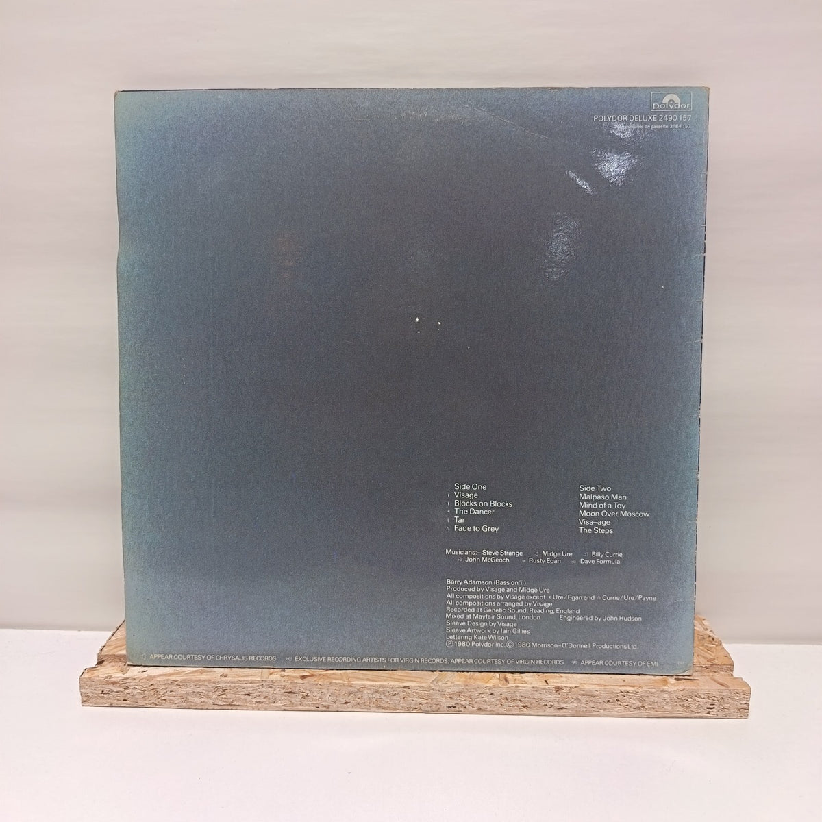 Visage self titled vinyl record VG+/VG+ 2490 157