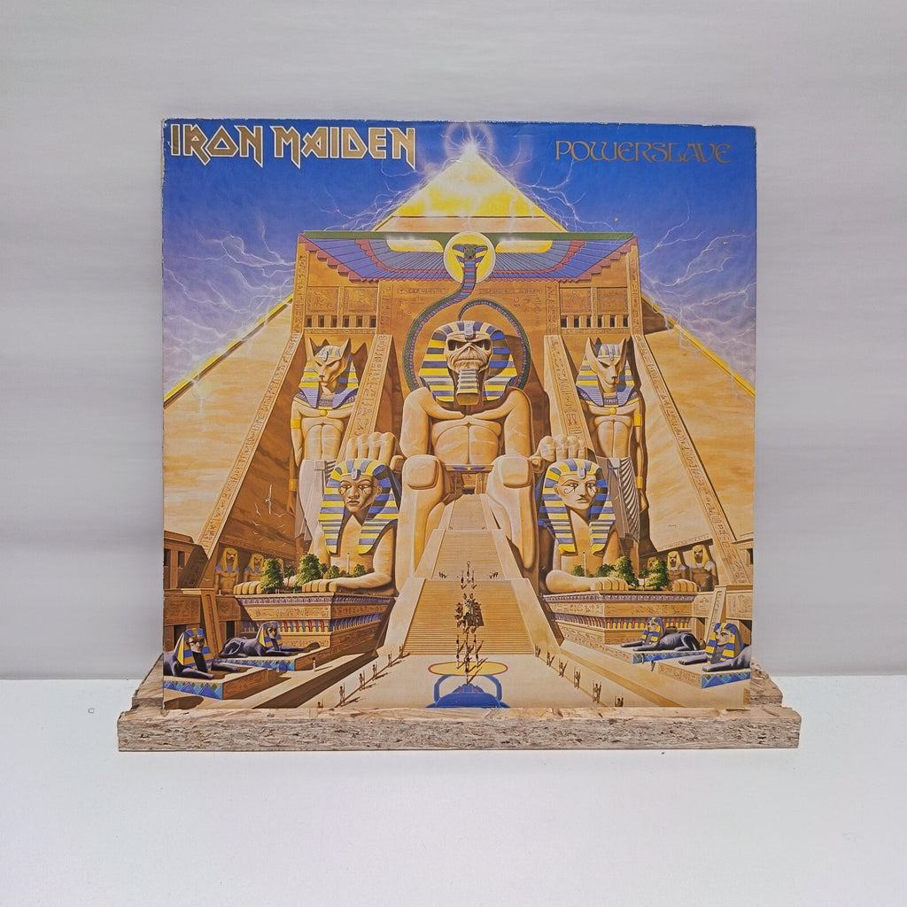 Iron Maiden powerslave vinyl record 1984 VG+/VG+ EJ 2402001