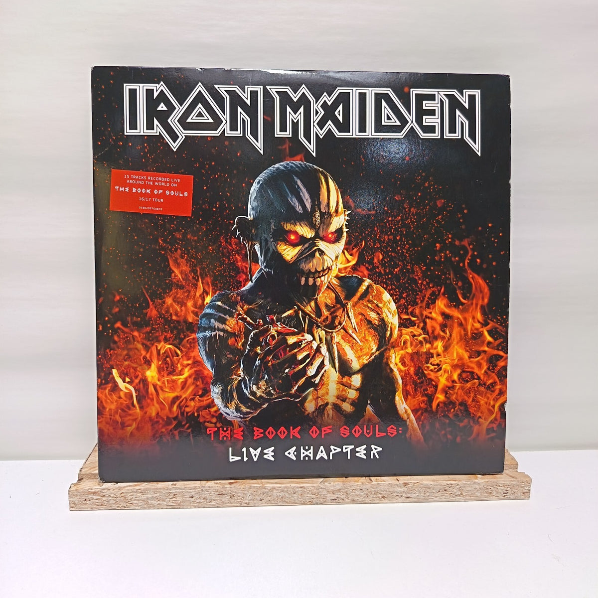 Iron Maiden the book of souls triple vinyl record EX/VG+ 0190295760878