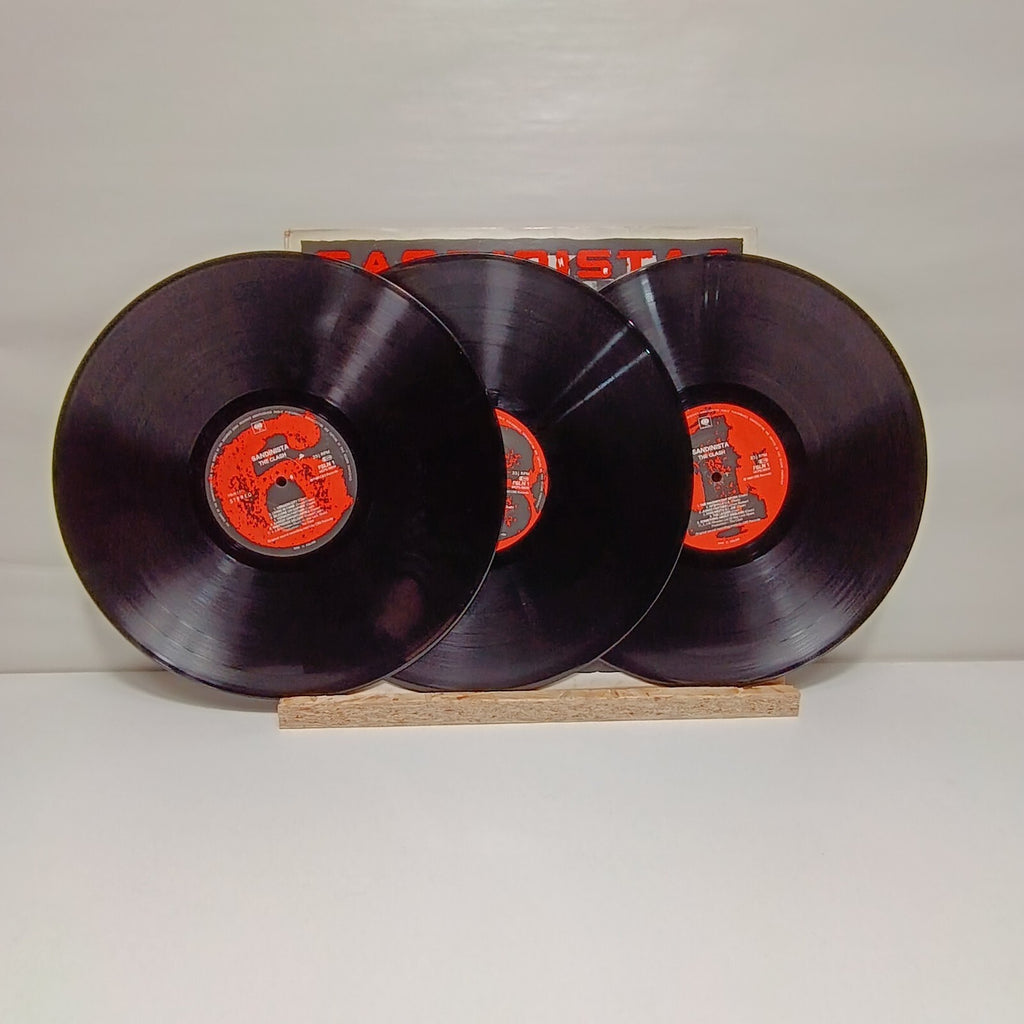 The Clash sandinista! triple vinyl record 1980 VG+/VG CBS FSLN 1