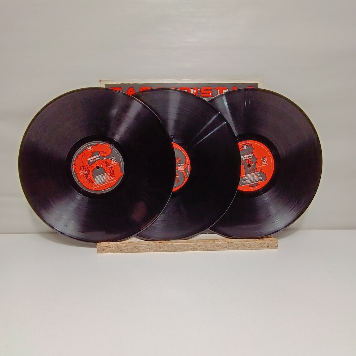 The Clash sandinista! triple vinyl record 1980 VG+/VG CBS FSLN 1