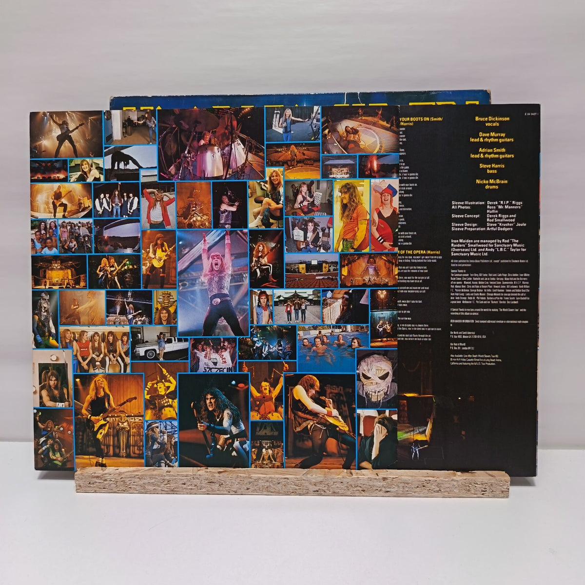 Iron Maiden live after death double vinyl record 1985 VG+/VG+ RIP1
