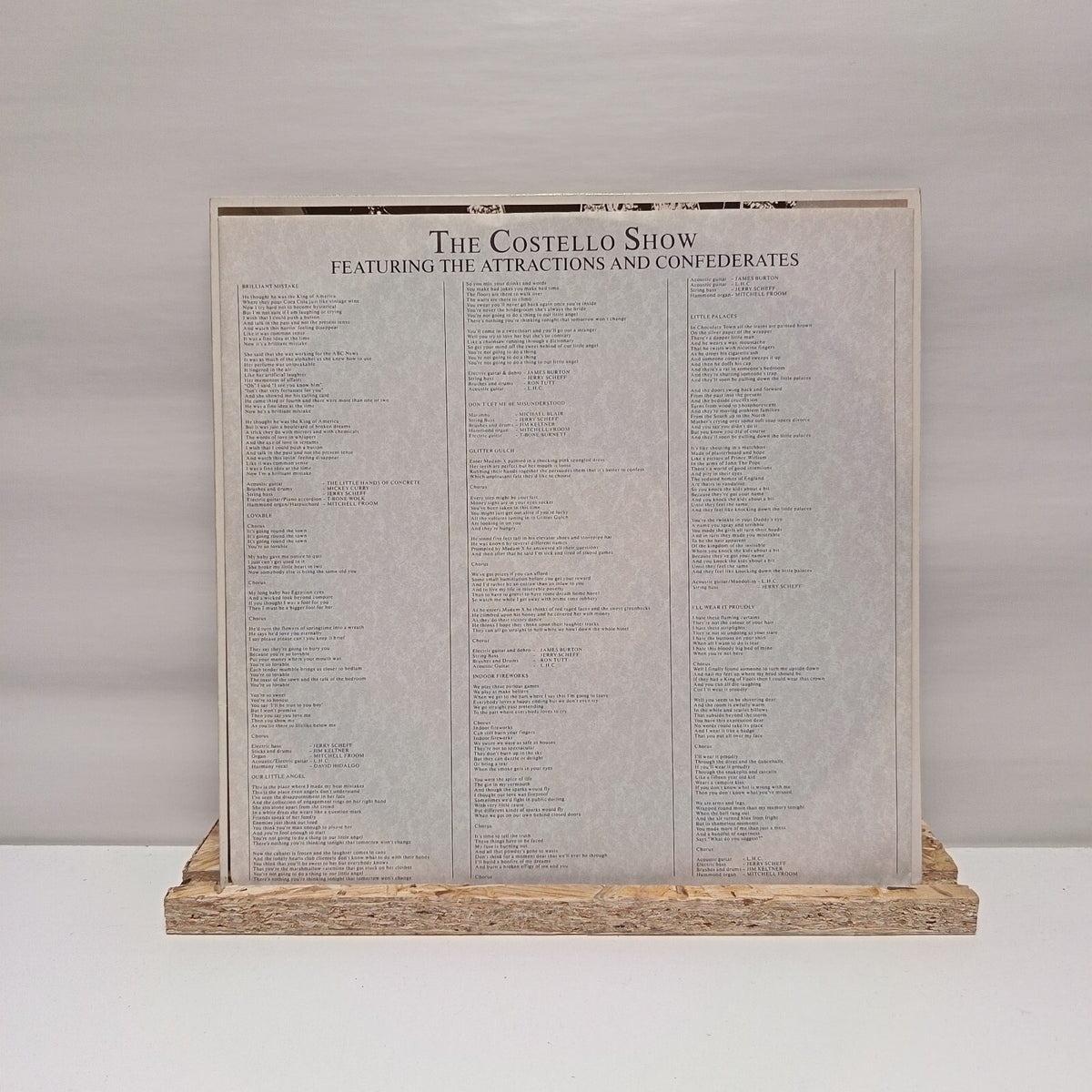The Costello Show king of america vinyl record VG+/VG+ ZL70946