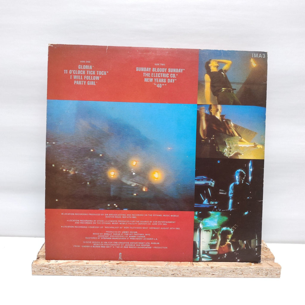 U2 live under a blood red sky vinyl record VG+/VG+ IMA 3