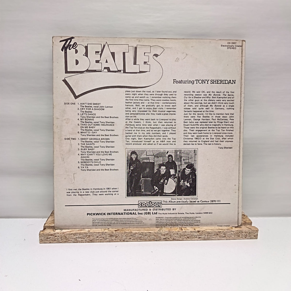 The Beatles featuring tony sheridan vinyl record VG+/VG+ CN 2007