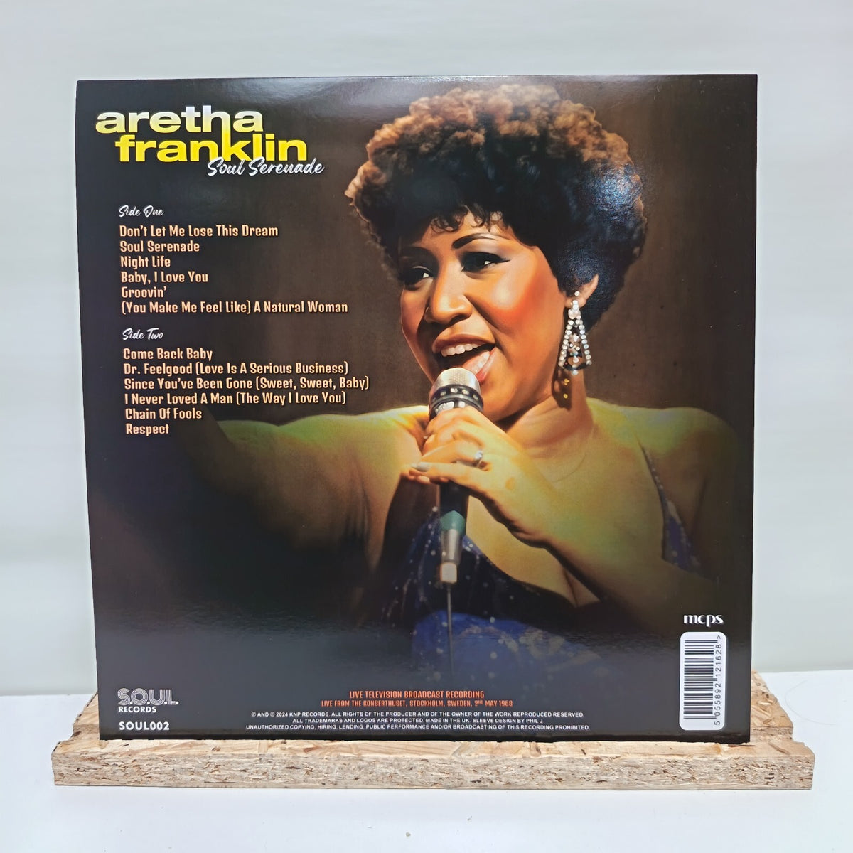 Aretha Franklin soul serenade vinyl record SOUL002