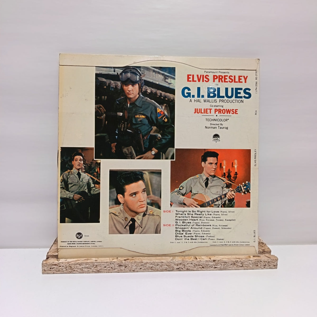 Elvis g.i. blues vinyl record 1960 VG+/VG+ RD-27192