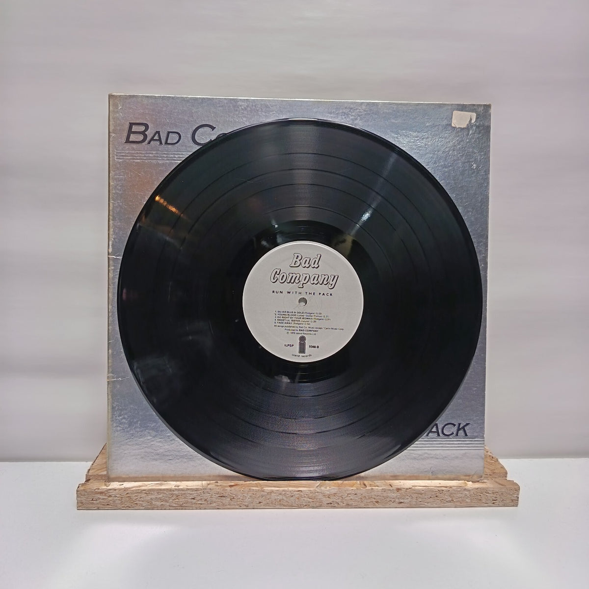 Bad Company run with the pack vinyl record VG+/VG ILPSP 9346