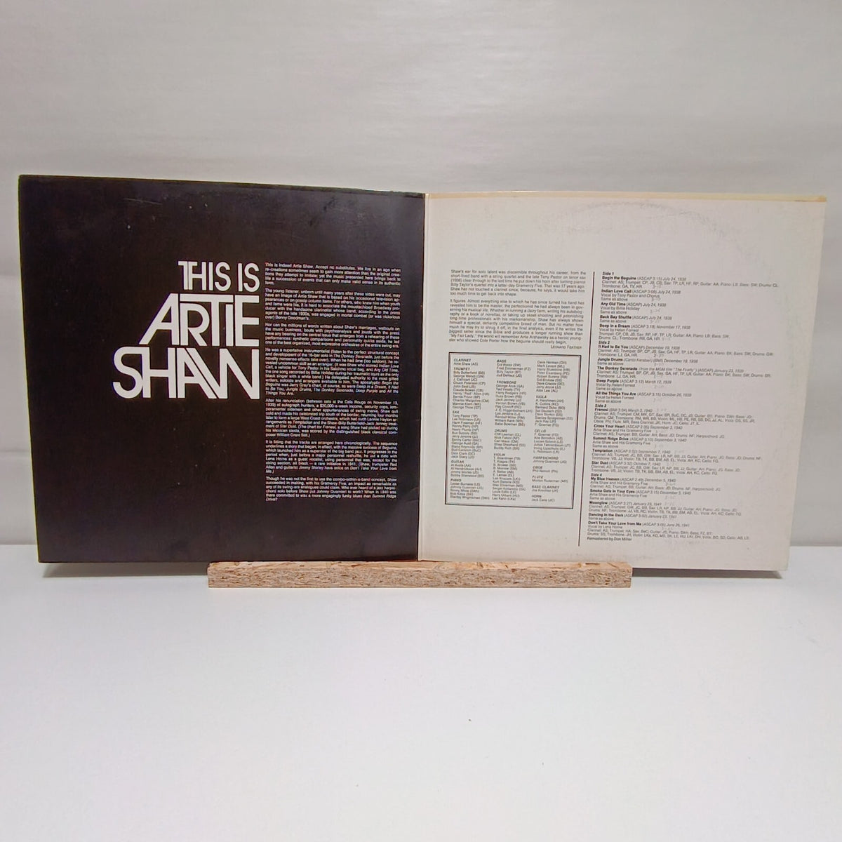 Artie Shaw this is double vinyl record VG+/VG+ VPS-6039/1-2