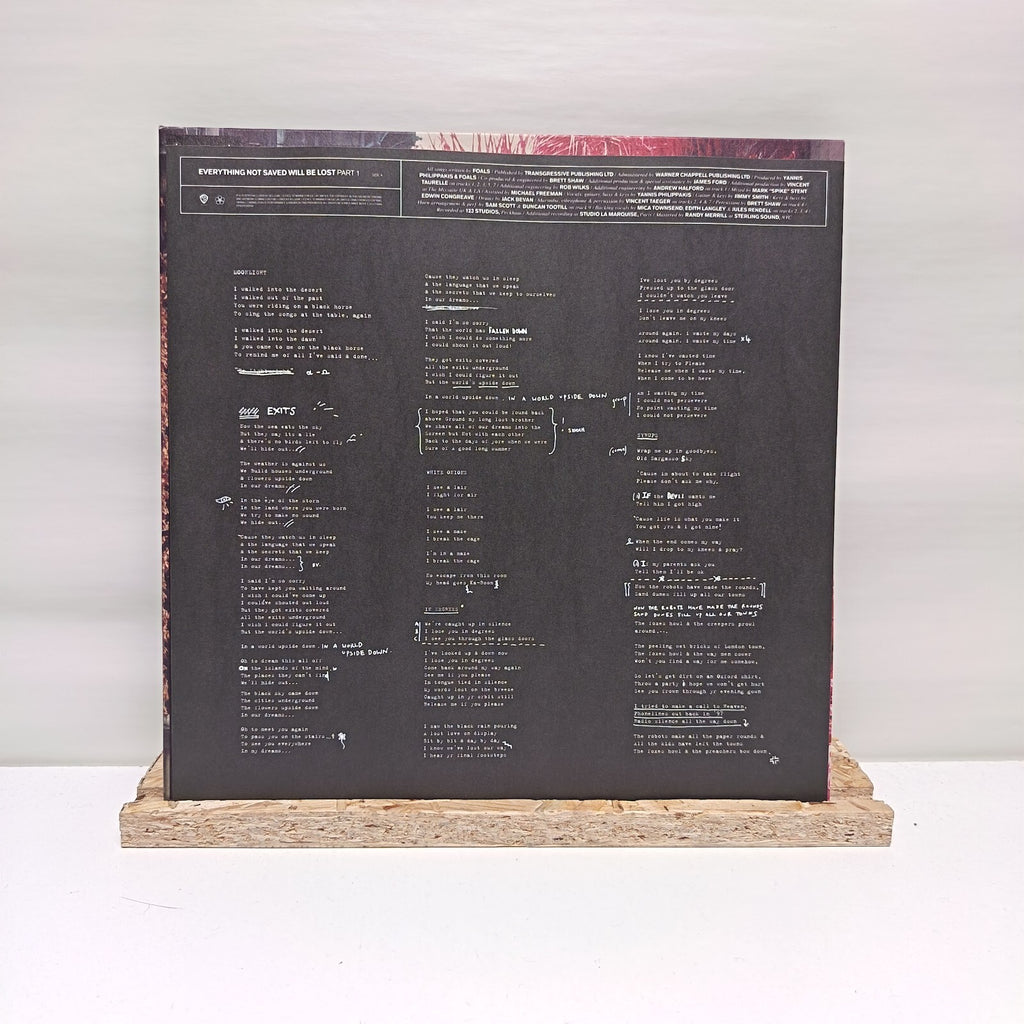Foals everything not saved will be lost part 1 vinyl record EX/EX 0190295500924