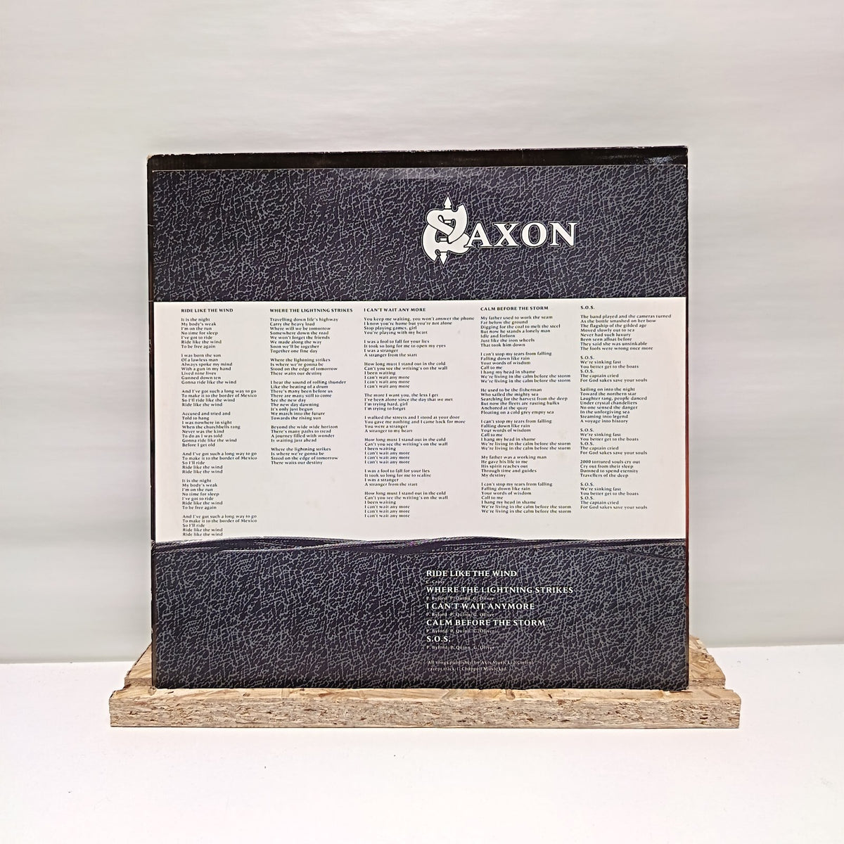 Saxon destiny vinyl record VG+/VG+ EMC 3543