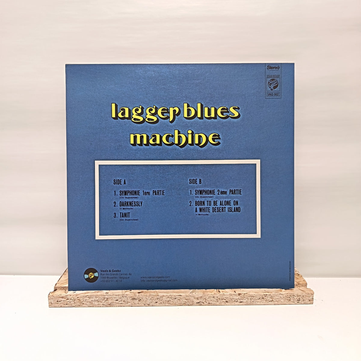 Lagger Blues Machine self titled vinyl record EX/EX VAG 002