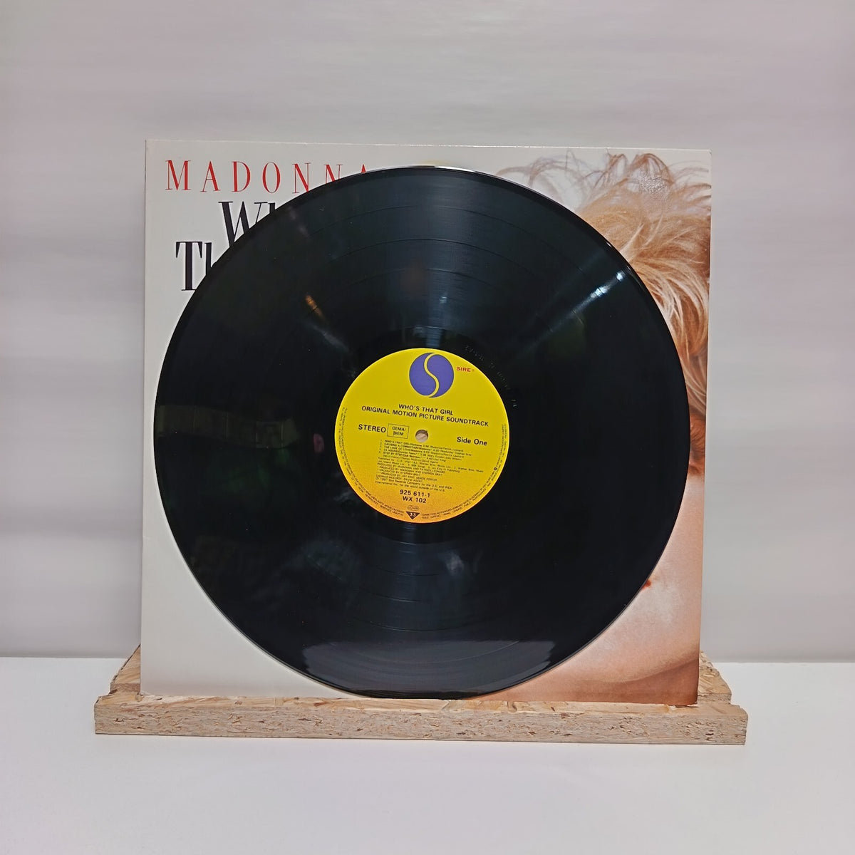 Madonna who's that girl original soundtrack vinyl record EX/EX 925 611-1