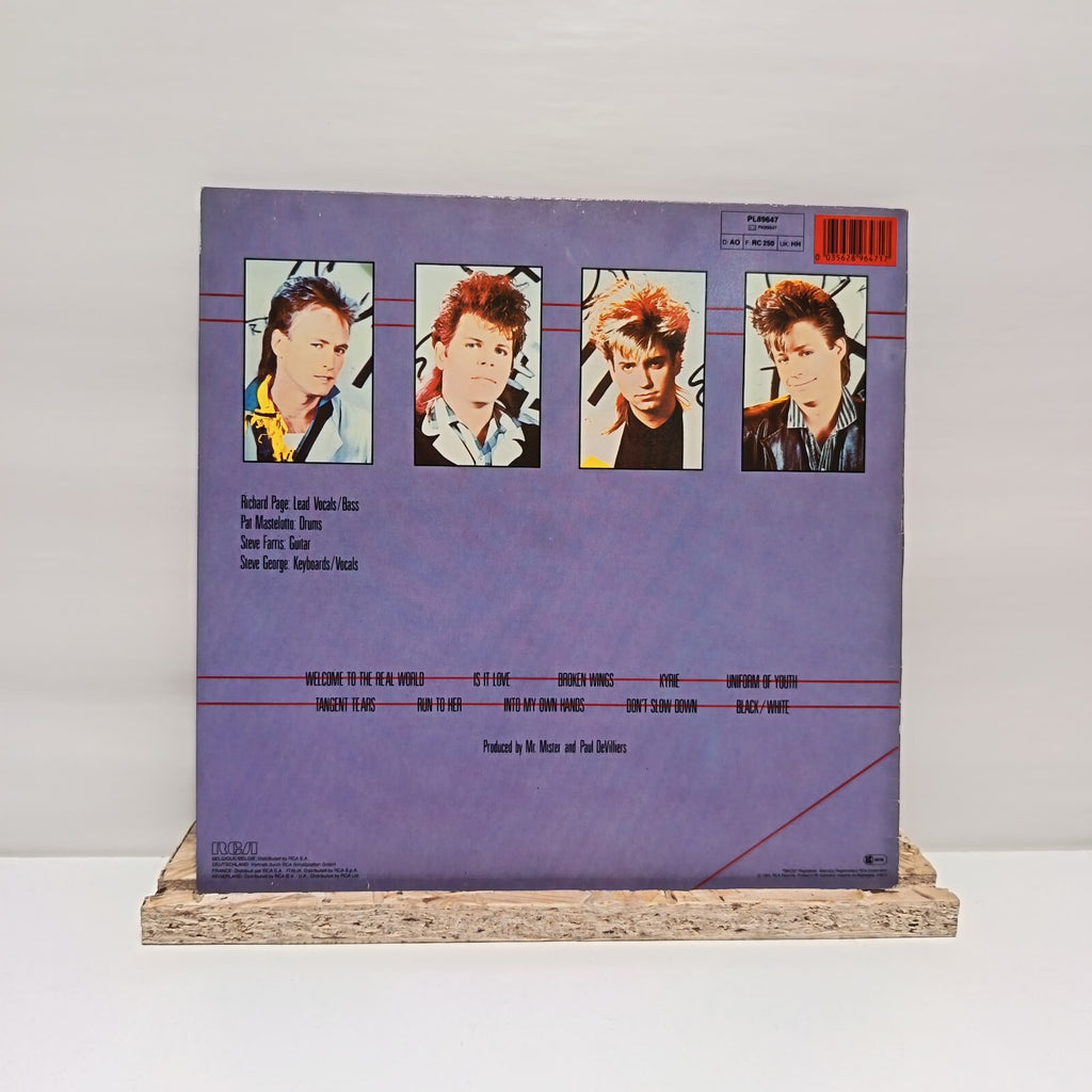 Mr. Mister welcome to the real world vinyl record VG+/VG+ PL89647