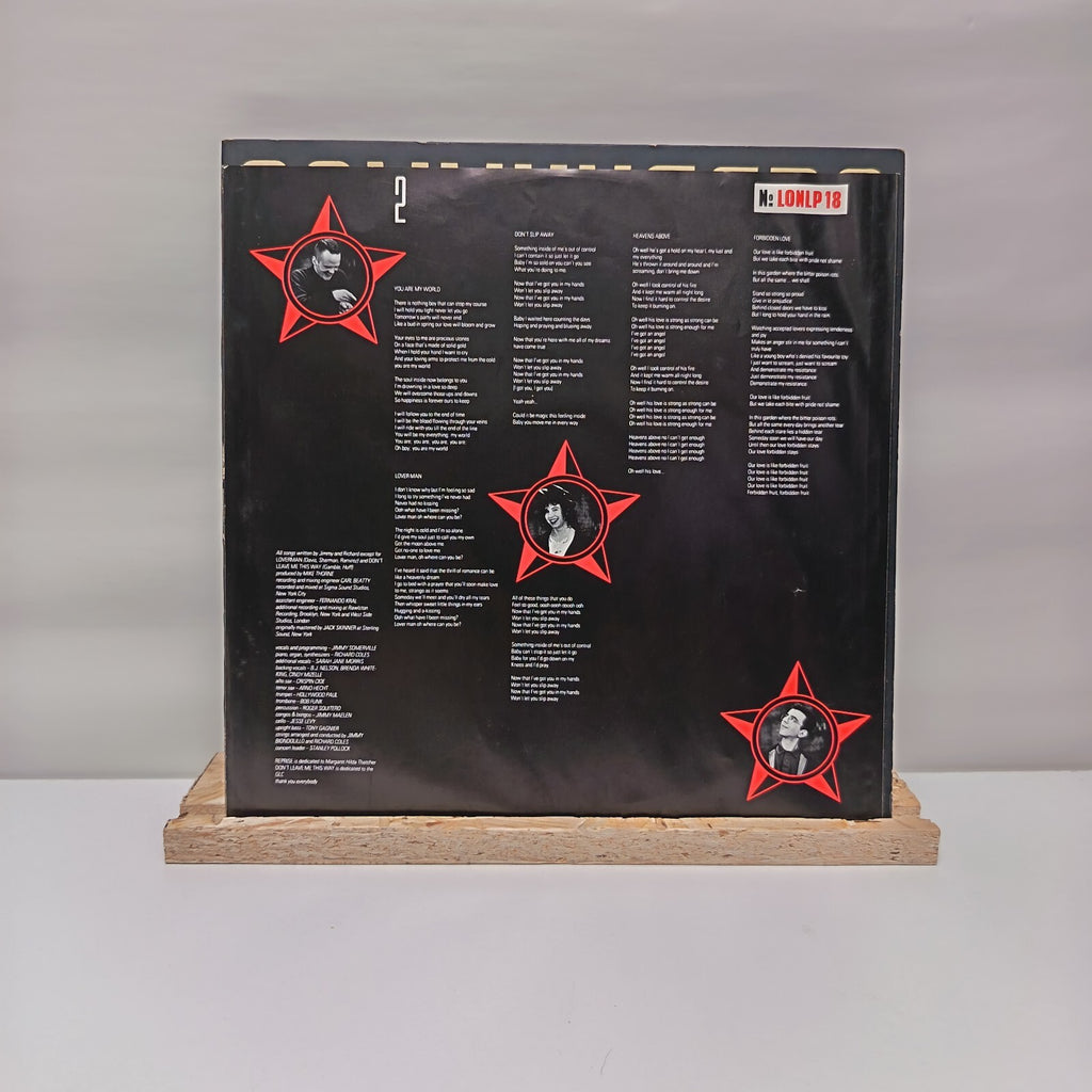 The Communards self titled vinyl record VG+/VG+ LONLP 18