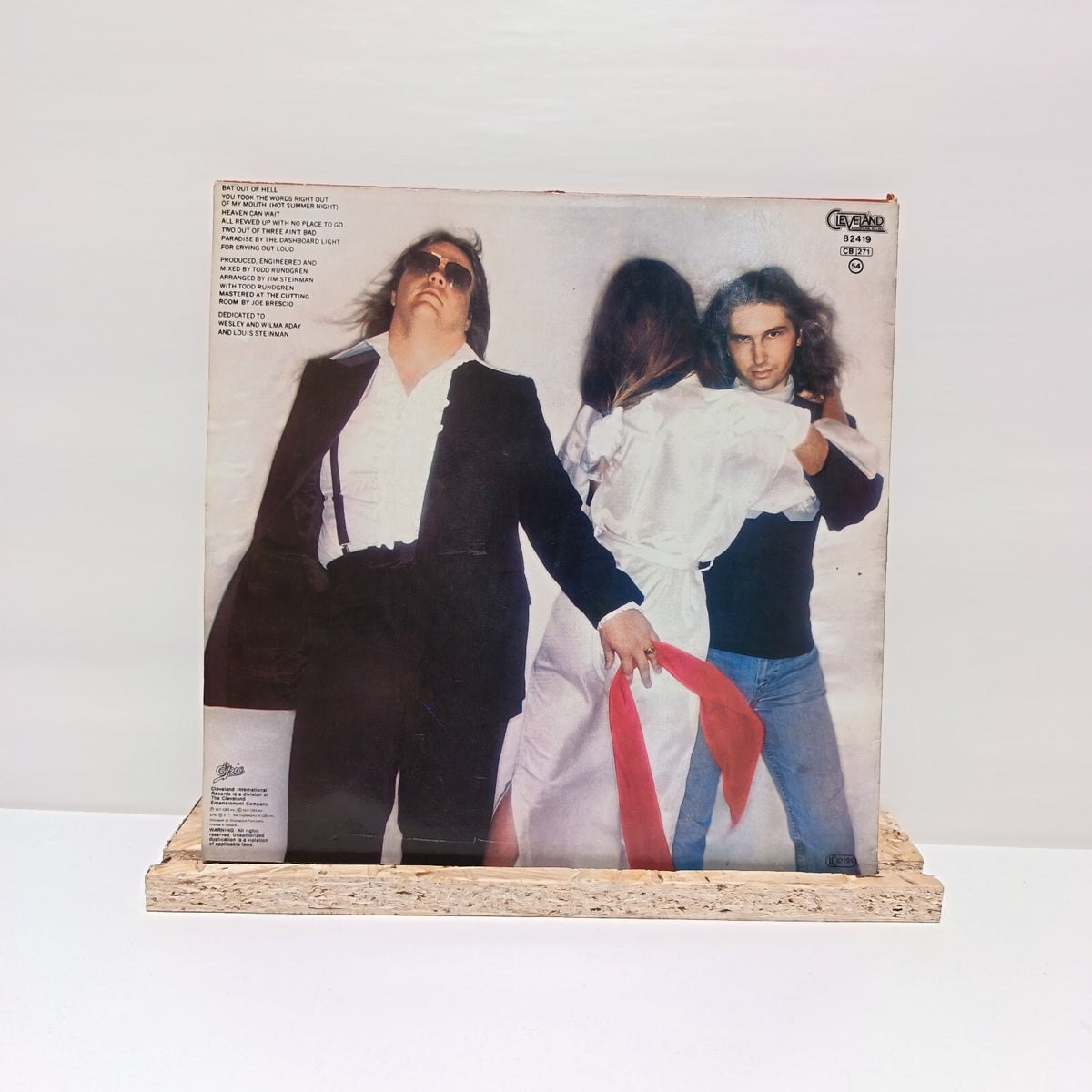 Meat Loaf bat out of hell vinyl record VG+/VG+ 82419