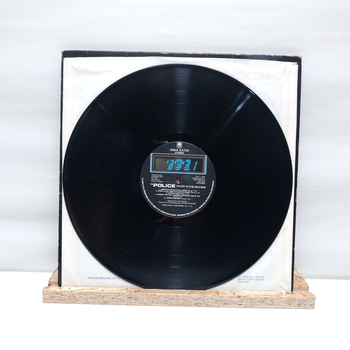 The Police ghost in the machine vinyl record VG+/VG+ AMLK 63730