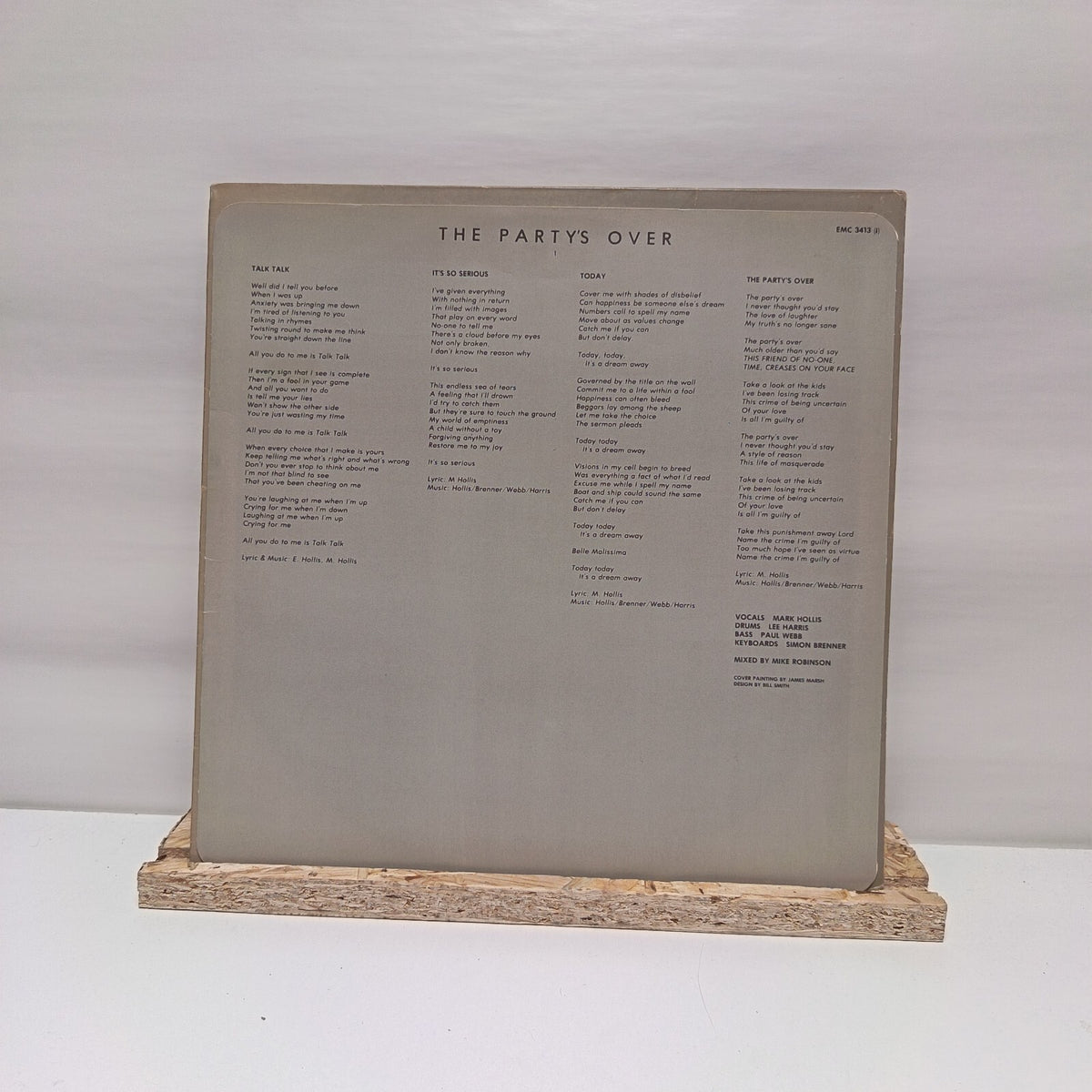 Talk Talk the party's over vinyl record VG+/VG+ EMC3413