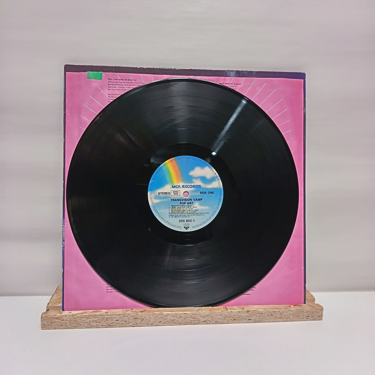 Transvision Vamp pop art vinyl record VG+/VG 255 802-1
