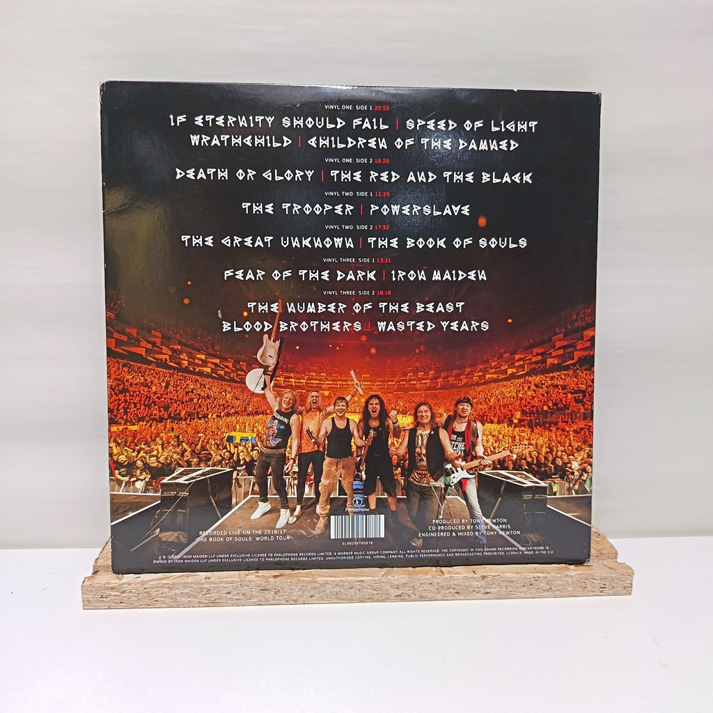 Iron Maiden the book of souls triple vinyl record EX/VG+ 0190295760878