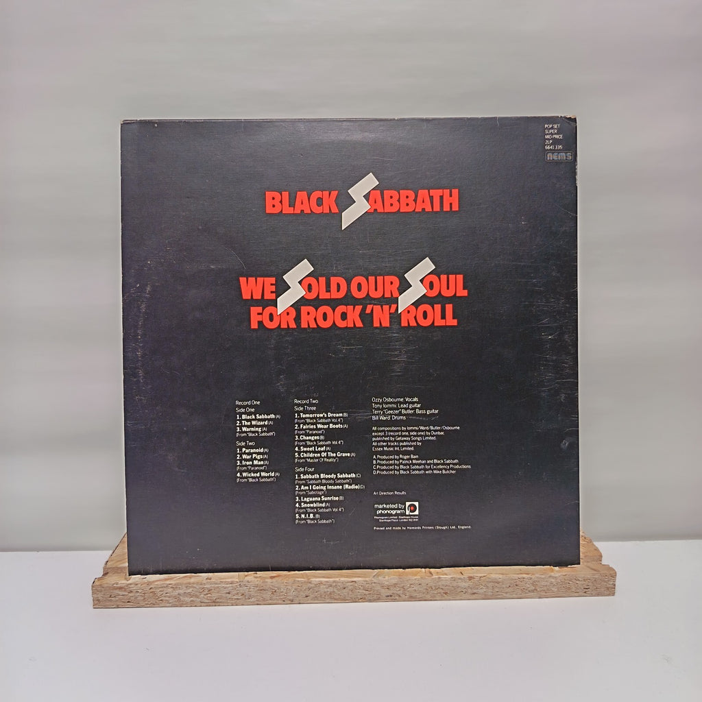 Black Sabbath we sold our soul for rock 'n' roll double vinyl record VG+/VG+