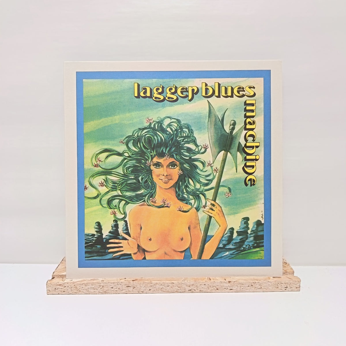 Lagger Blues Machine self titled vinyl record EX/EX VAG 002