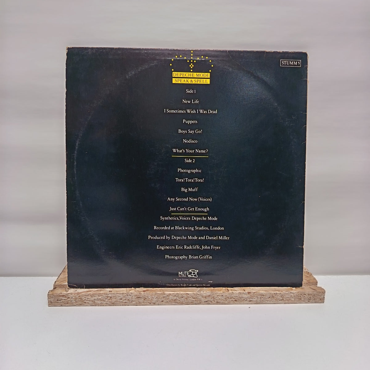 Depeche Mode speak & spell vinyl record VG+/VG+ STUMM5