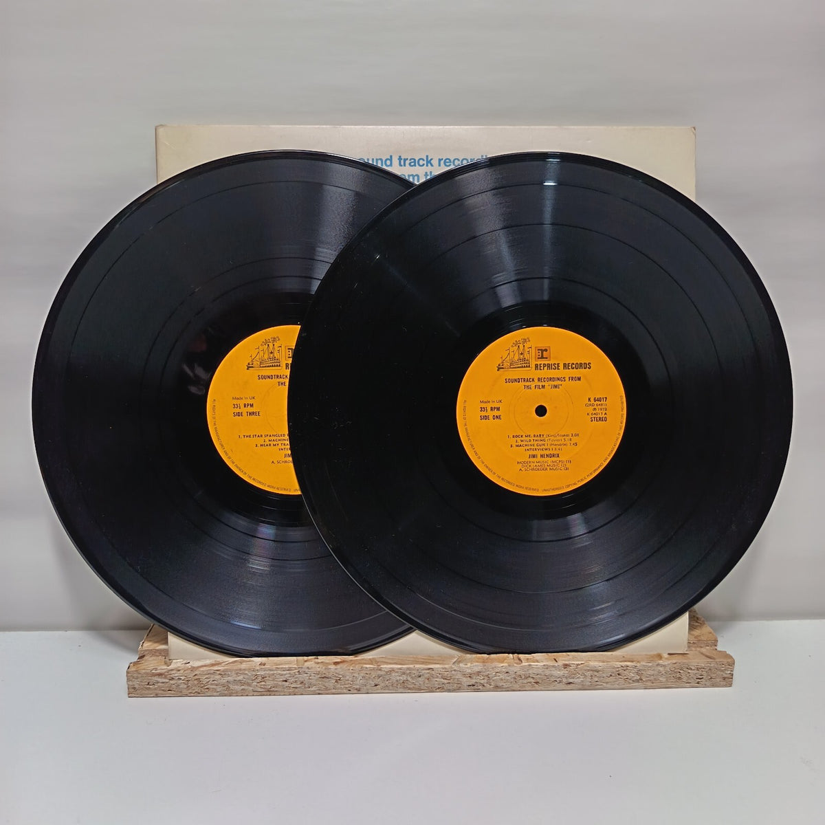 Jimi Hendrix sound track recordings from the film double vinyl record EX/VG+
