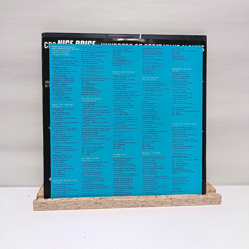 Reo Speedwagon hi infidelity vinyl record VG+/VG+ EPC 32538