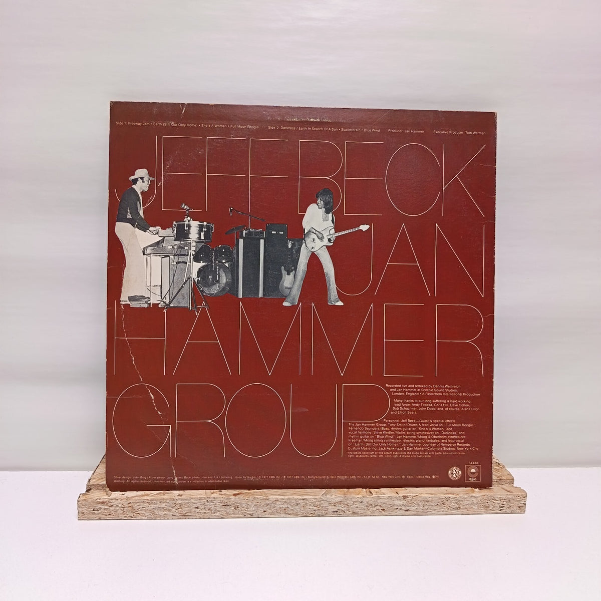 Jeff Beck with the jan hammer group live vinyl record VG+/VG+ 34433