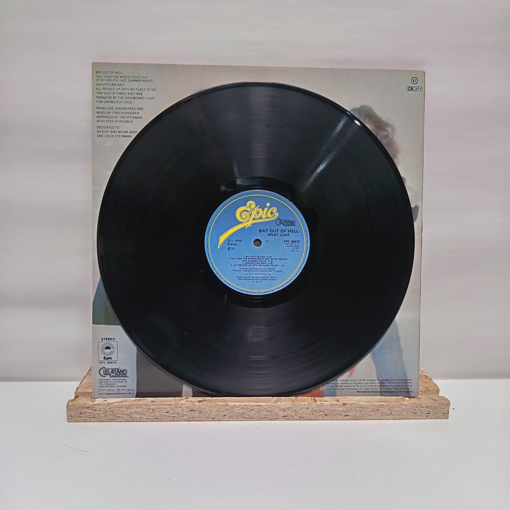 Meat Loaf bat out of hell vinyl record VG+/VG+ EPC 82419