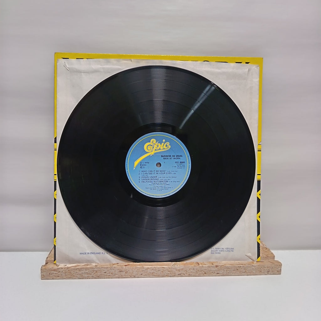 Men At Work business as usual vinyl record VG+/VG+ EPC 85669