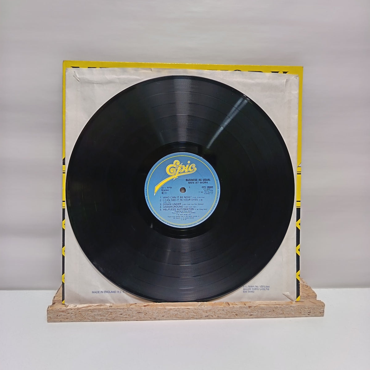 Men At Work business as usual vinyl record VG+/VG+ EPC 85669