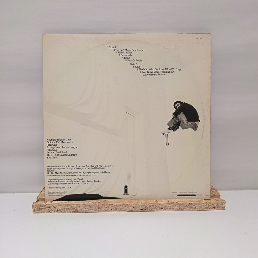 John Cale fear vinyl record 1974 VG+/VG+ ILPS 9301