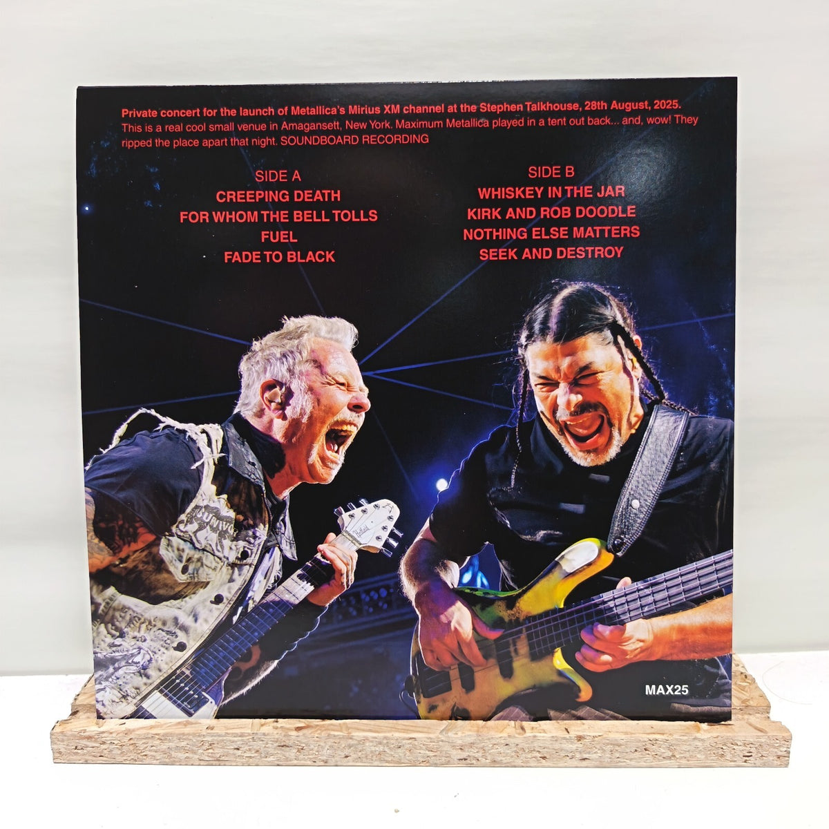 Metallica maximum vinyl record MAX25