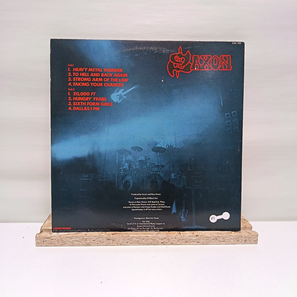 Saxon strong arm of the law vinyl record VG+/VG+ CAL 120