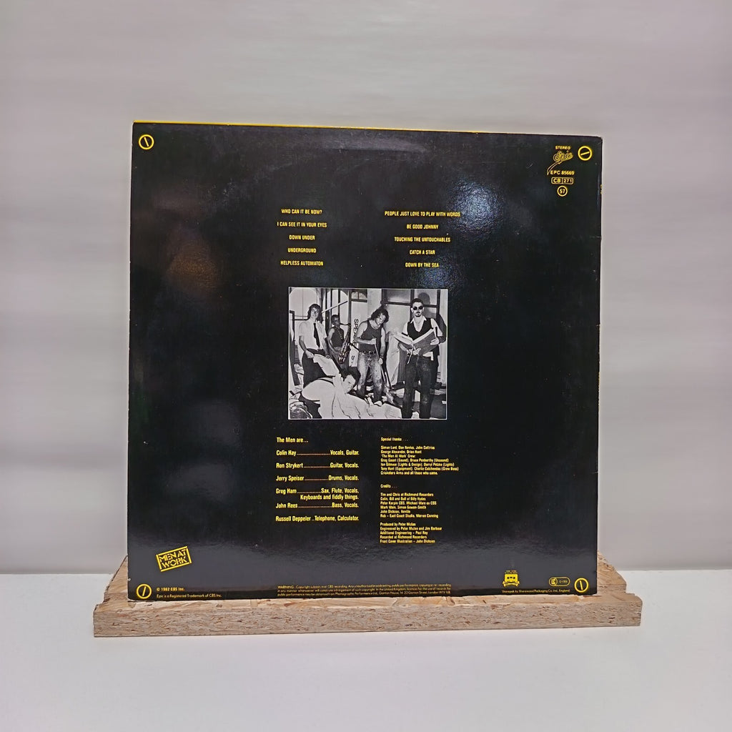 Men At Work business as usual vinyl record VG+/VG+ EPC 85669