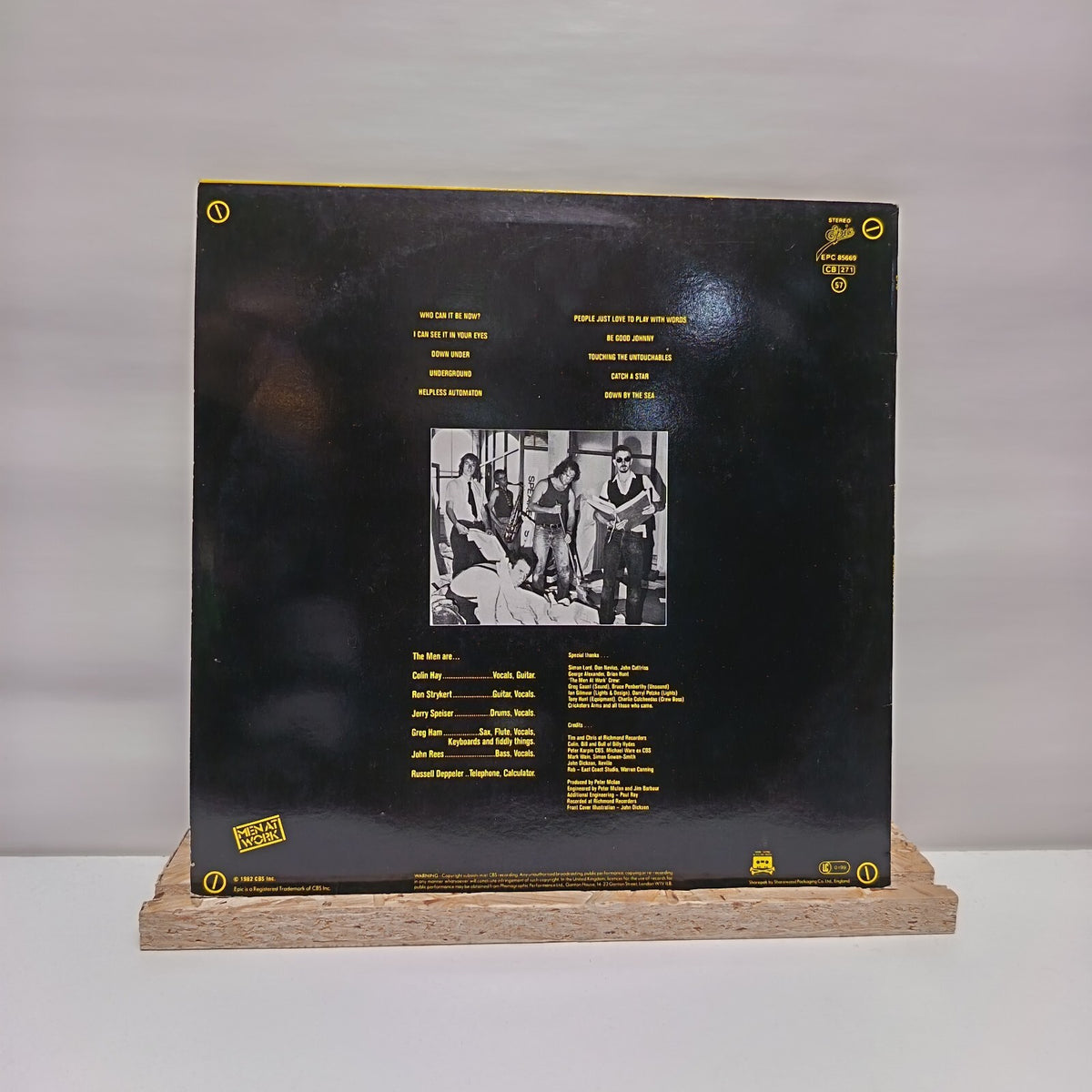 Men At Work business as usual vinyl record VG+/VG+ EPC 85669