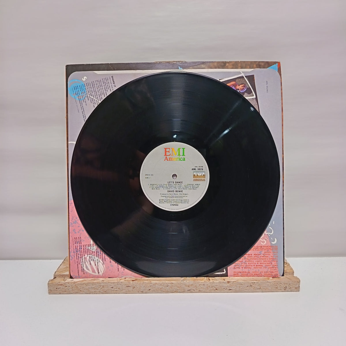 David Bowie let's dance vinyl record VG+/VG+ AML 3029