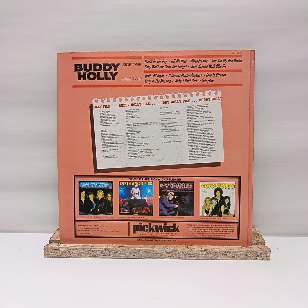 Buddy Holly self titled vinyl record VG+/VG+ SSP 3070
