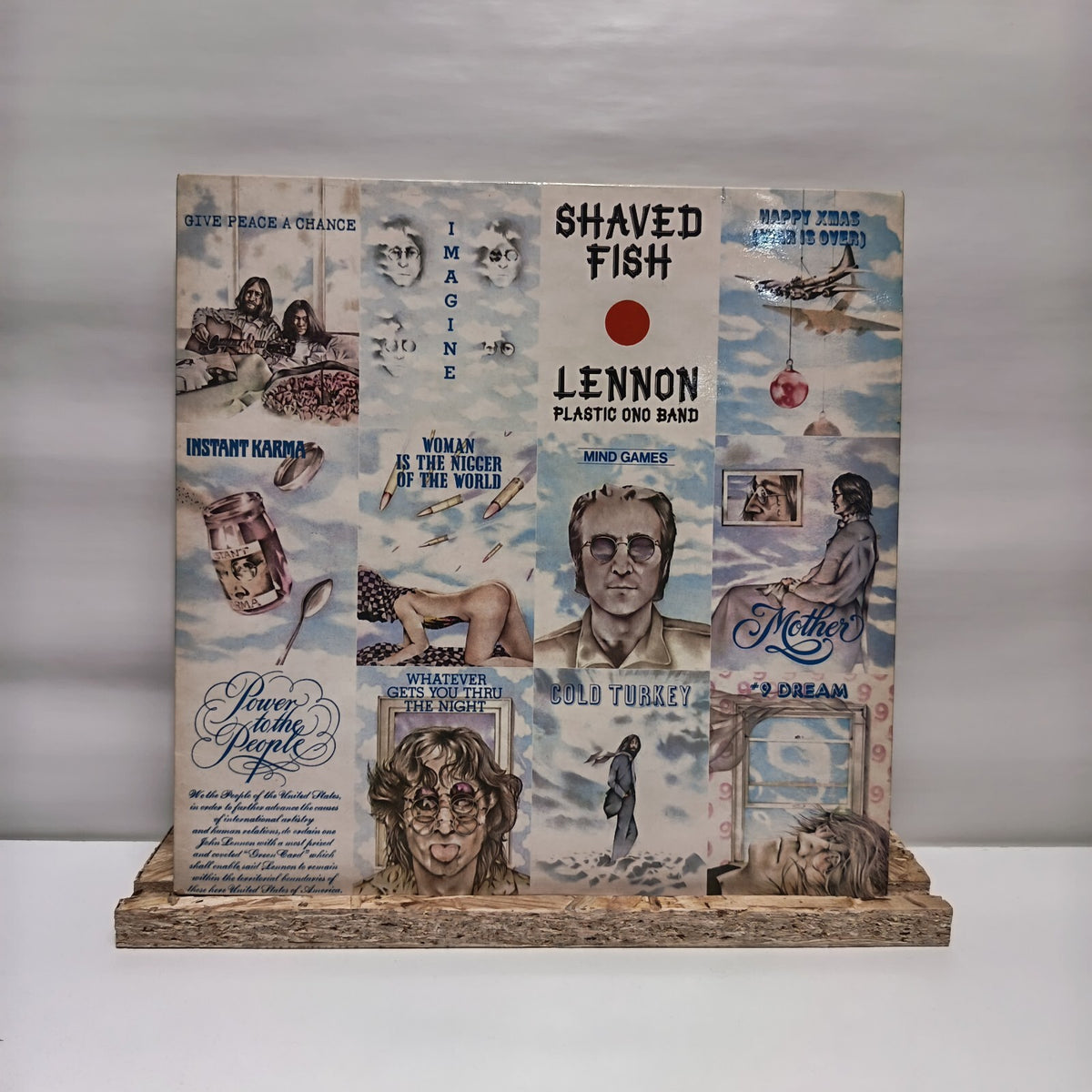 John Lennon shaved fish vinyl record VG+/VG+ PCS 7173