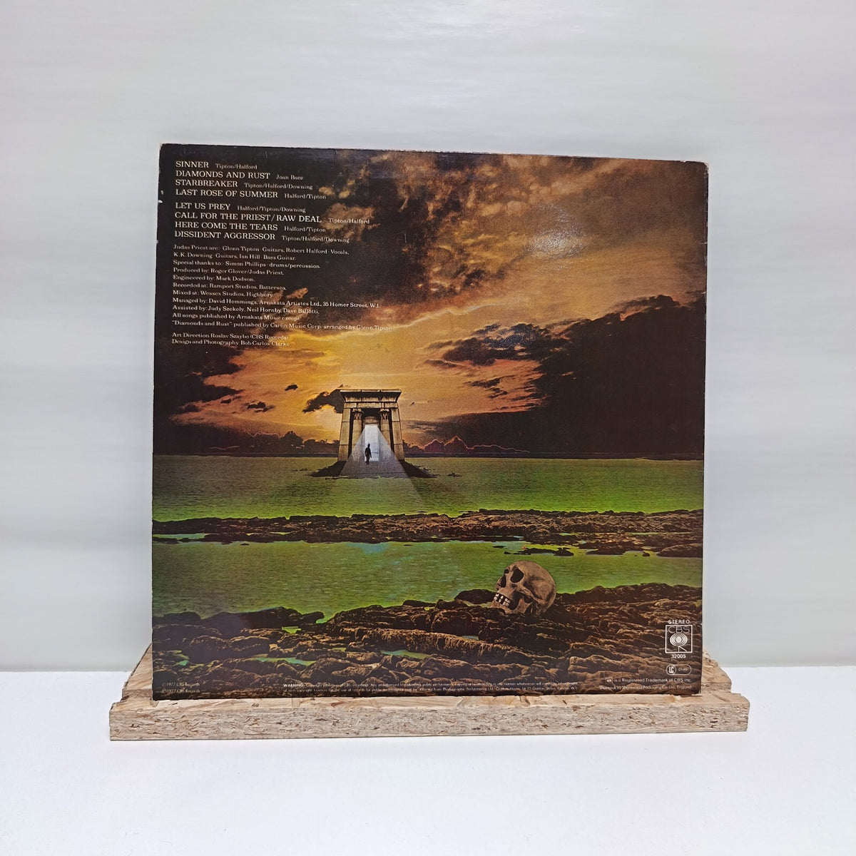 Judas Priest sin after sin vinyl record 1977 VG+/VG+ 32005