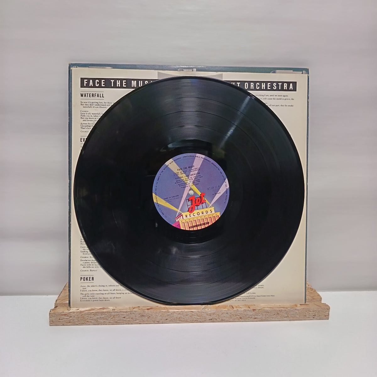 Electric Light Orchestra face the music vinyl record VG+/VG+ JETLP 11
